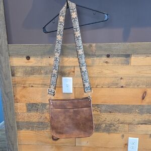 Brown Leather Crossbody Bag